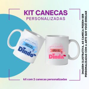 Kit 2 Canecas Personalizadas 325ml