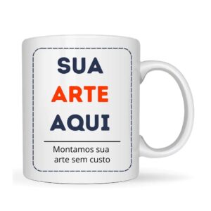 Caneca em Porcelana Branca 325ml